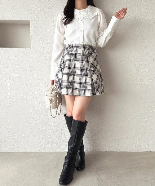 apres jour(アプレジュール)の「リボン刺繍BIG襟ブラウス【ZOZOTOWN限定アイテム】(シャツ/ブラウス・レディース・ホワイト/ベージュ/ホワイト系その他2・X-LARGE/フリー)」の7枚目の写真