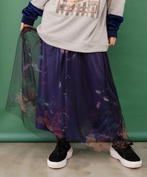 ScoLar | 143721：宇宙の海柄チュールスカート(スカート)