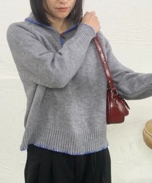 フレンチレトロカラーセーター