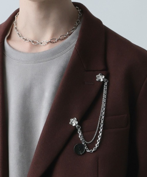 ブローチ&ネックレス HARE ネックレス チェーンラペルブローチ(HARE) メンズ : ZOZOTOWN