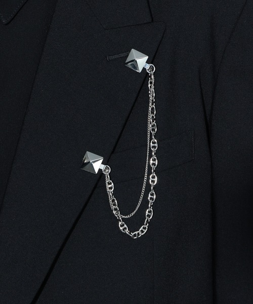 HARE（ハレ）の「チェーンラペルブローチ(HARE)（ネックレス・メンズ・シルバー/シルバー系その他/シルバー系その他2・FREE）」の13枚目の写真