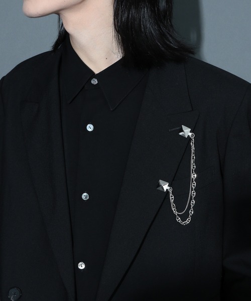 HARE（ハレ）の「チェーンラペルブローチ(HARE)（ネックレス・メンズ・シルバー/シルバー系その他/シルバー系その他2・FREE）」の12枚目の写真