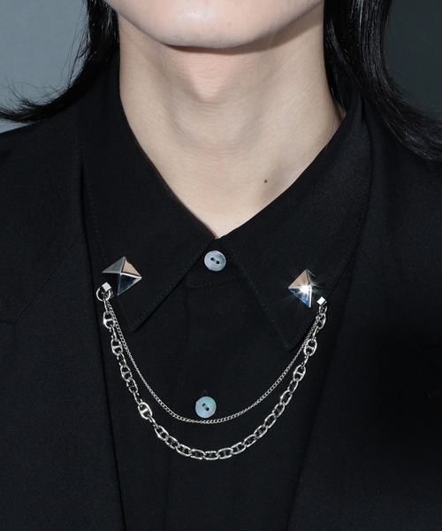 HARE（ハレ）の「チェーンラペルブローチ(HARE)（ネックレス・メンズ・シルバー/シルバー系その他/シルバー系その他2・FREE）」の19枚目の写真