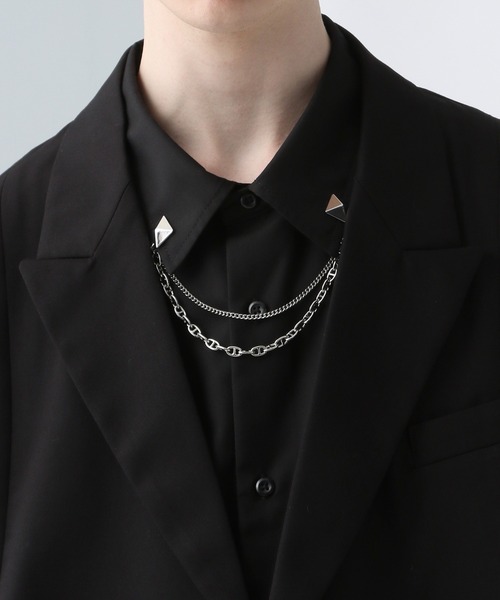 HARE（ハレ）の「チェーンラペルブローチ(HARE)（ネックレス・メンズ・シルバー/シルバー系その他/シルバー系その他2・FREE）」の15枚目の写真