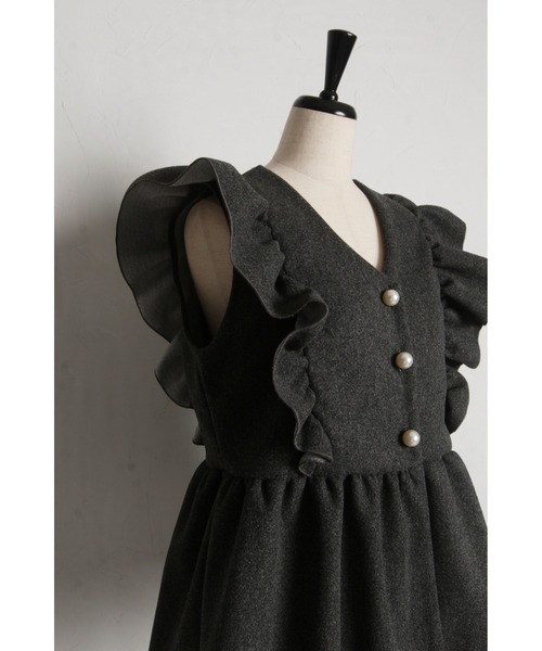 起毛パールフリルベスト（ベスト）｜&. NOSTALGIA（アンドドット