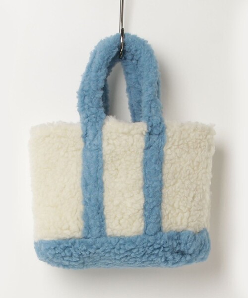 fredy emue（フレディエミュ）の「TWボア配色トートバッグ（トートバッグ・レディース・グレー系その他/ブルー系その他4・FREE）」の11枚目の写真