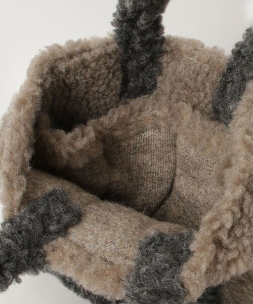 fredy emue（フレディエミュ）の「TWボア配色トートバッグ（トートバッグ・レディース・グレー系その他/ブルー系その他4・FREE）」の15枚目の写真