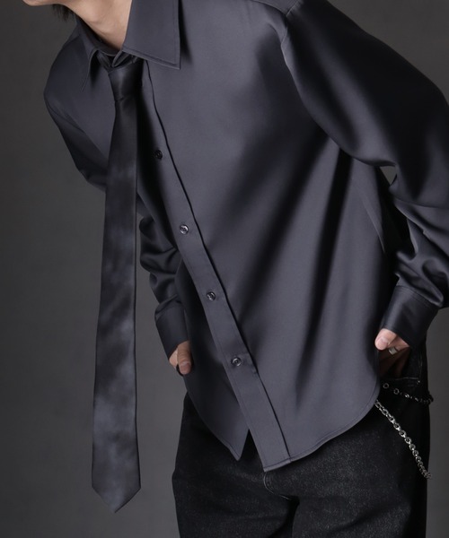 welise（ウェライズ）の「【welise/ウェライズ】シルキータッチ モードグラフィックネクタイ（ネクタイ・メンズ・ブラック系その他3/ブラック系その他/ネイビー/ブルー系その他/ブラック系その他2/ダークブラック/ブラック系その他4・FREE）」の2枚目の写真