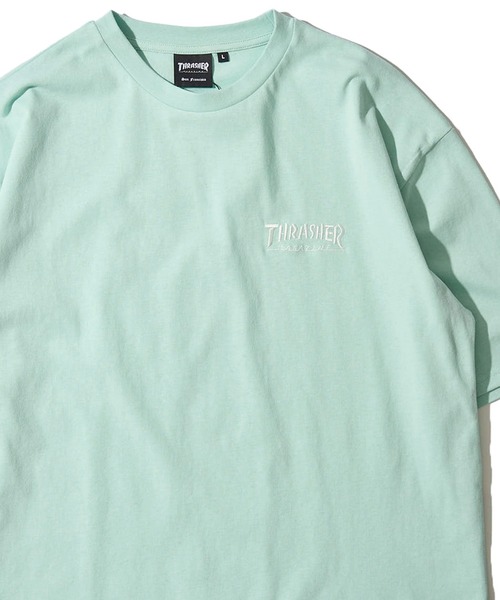 THRASHER（スラッシャー）の「【THRASHER / スラッシャー】ワンポイント刺繍クルーネックTシャツ（Tシャツ/カットソー・メンズ・ライトグレー/ホワイト/ベージュ/グリーン/ブラック/ミント/サックスブルー・LARGE/MEDIUM/X-LARGE）」の6枚目の写真