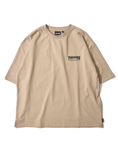THRASHER（スラッシャー）の「【THRASHER / スラッシャー】ワンポイント刺繍クルーネックTシャツ（Tシャツ/カットソー・メンズ・ライトグレー/ホワイト/ベージュ/グリーン/ブラック/ミント/サックスブルー・LARGE/MEDIUM/X-LARGE）」の8枚目の写真