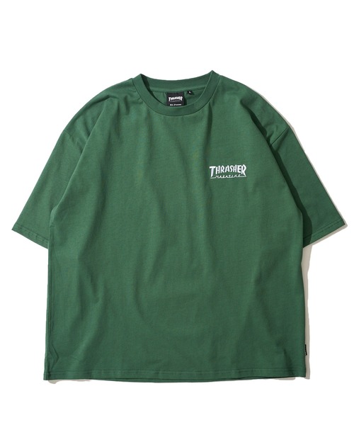 THRASHER（スラッシャー）の「【THRASHER / スラッシャー】ワンポイント刺繍クルーネックTシャツ（Tシャツ/カットソー・メンズ・ライトグレー/ホワイト/ベージュ/グリーン/ブラック/ミント/サックスブルー・LARGE/MEDIUM/X-LARGE）」の10枚目の写真