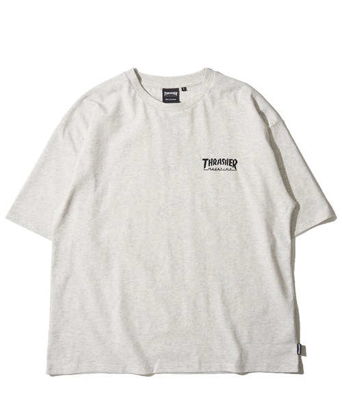 THRASHER（スラッシャー）の「【THRASHER / スラッシャー】ワンポイント刺繍クルーネックTシャツ（Tシャツ/カットソー・メンズ・ライトグレー/ホワイト/ベージュ/グリーン/ブラック/ミント/サックスブルー・LARGE/MEDIUM/X-LARGE）」の12枚目の写真