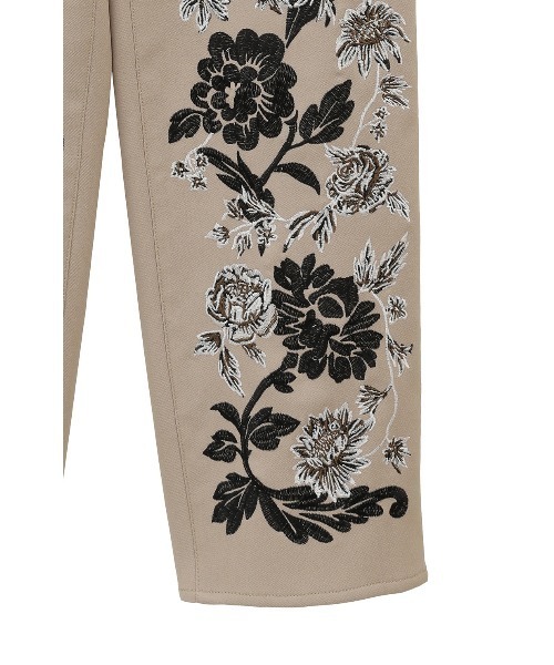 CLANEクラネ　パネルフラワーパンツPANEL FLOWER PANTS 0 CLANE（クラネ）の「【CLANE(クラネ)】パネルフラワーパンツ
