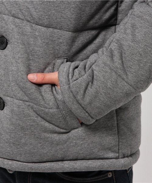 koe（コエ）の「ウラケナカワタブルゾン（ブルゾン・メンズ・グレー/ネイビー・LL/MEDIUM/SMALL/LARGE）」の7枚目の写真