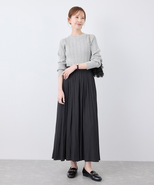 シルク混ワンポイントニットプルオーバー（ニット/セーター）｜ROPE