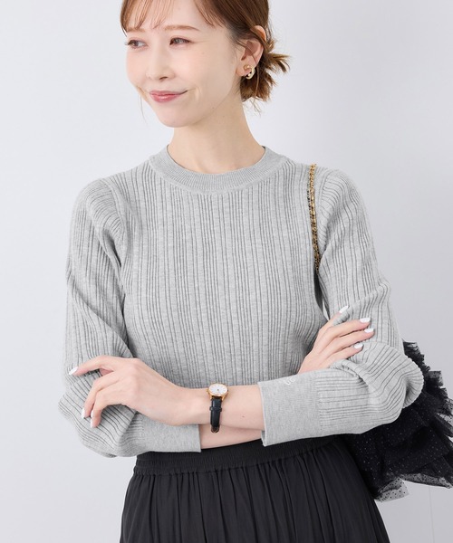 セール】シルク混ワンポイントニットプルオーバー（ニット/セーター