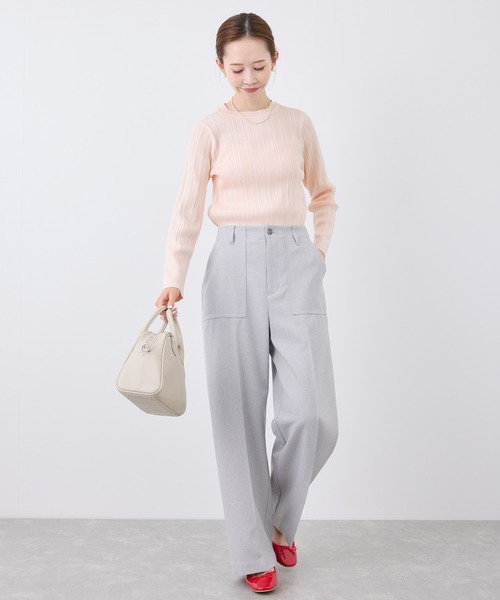 ROPE' PICNIC(ロペピクニック)の「シルク混ワンポイントニットプルオーバー(ニット/セーター・レディース・ネイビー/ピンク/ライトグレー/オフホワイト・38)」の20枚目の写真