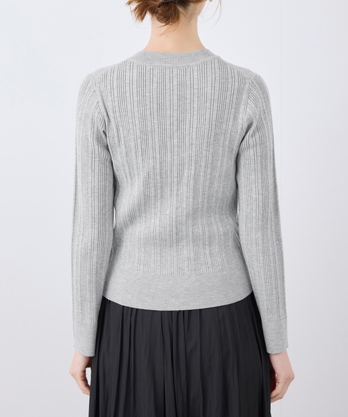 シルク混ワンポイントニットプルオーバー（ニット/セーター）｜ROPE
