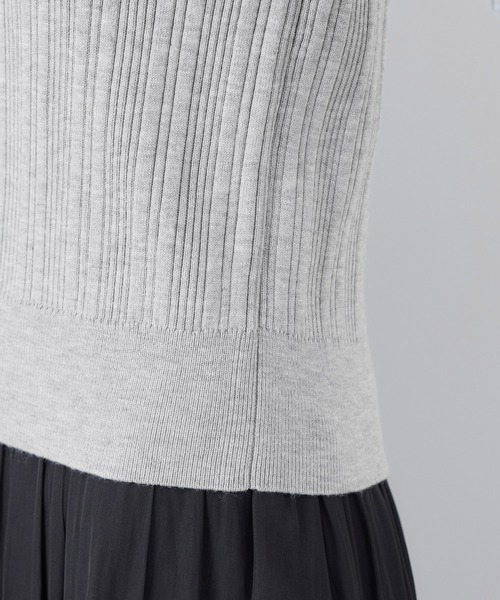 シルク混ワンポイントニットプルオーバー（ニット/セーター）｜ROPE