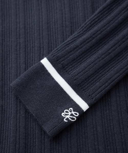 ROPE' PICNIC(ロペピクニック)の「シルク混ワンポイントニットプルオーバー(ニット/セーター・レディース・ネイビー/ピンク/ライトグレー/オフホワイト・38)」の7枚目の写真
