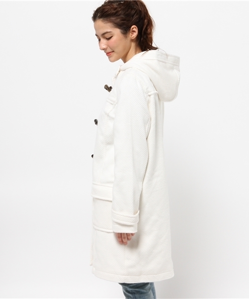 one after another NICE CLAUP（ワンアフターアナザーナイスクラップ）の「【ar12月号掲載 ナイスクラップ】ロングダッフルコート（ダッフルコート・レディース・チャコールグレー/ネイビー/グレー/アイボリー・FREE）」の6枚目の写真