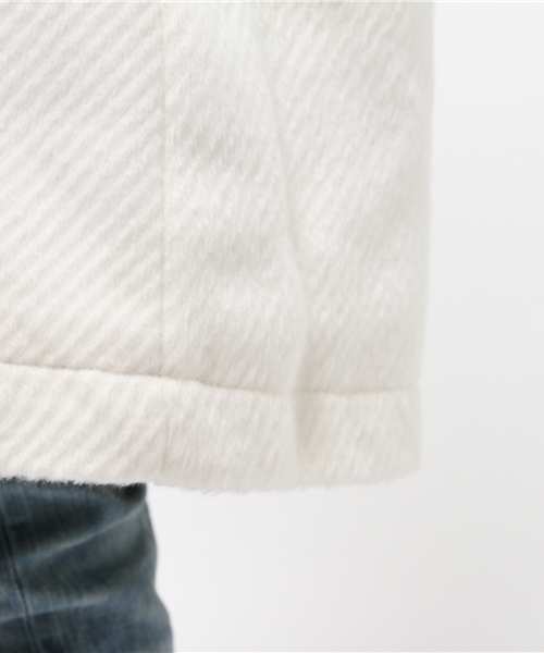 one after another NICE CLAUP（ワンアフターアナザーナイスクラップ）の「【ar12月号掲載 ナイスクラップ】ロングダッフルコート（ダッフルコート・レディース・チャコールグレー/ネイビー/グレー/アイボリー・FREE）」の11枚目の写真