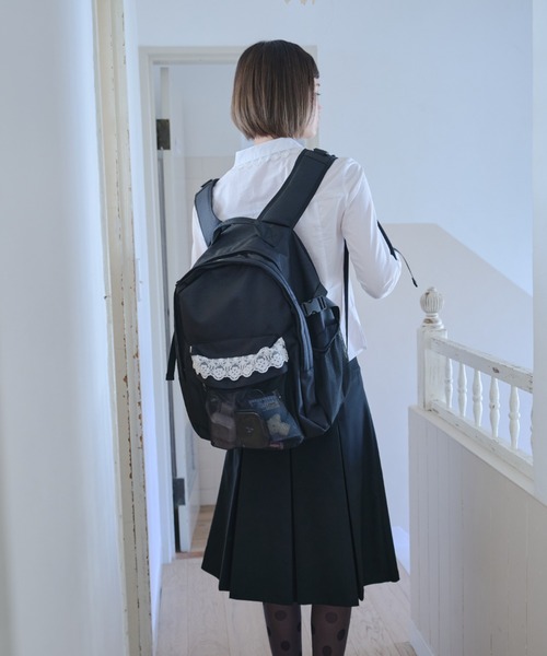 Smyeon（スミョン）の「Lace backpack/レース付きリュック（バック