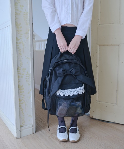 Smyeon（スミョン）の「Lace backpack/レース付きリュック（バック