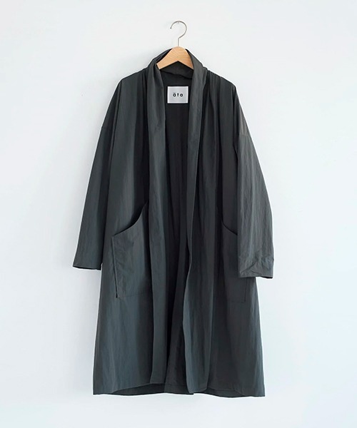 ata robe 1. / ナイロン ローブコート（その他アウター）｜ata（アタ