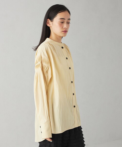 EMMEL REFINES（エメルリファインズ）の「＜EMMEL REFINES＞EM GA/SHR オーバーシャツ（シャツ/ブラウス・レディース・ピンク/ホワイト/クリーム・FREE）」の22枚目の写真