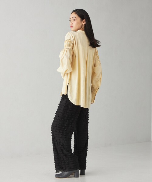 EMMEL REFINES（エメルリファインズ）の「＜EMMEL REFINES＞EM GA/SHR オーバーシャツ（シャツ/ブラウス・レディース・ピンク/ホワイト/クリーム・FREE）」の18枚目の写真