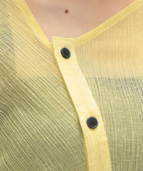 maturely(マチュアリー)の「maturely / シアー シャーリング カーディガン(カーディガン/ボレロ・レディース・オフホワイト/レモンイエロー・0/1)」の19枚目の写真