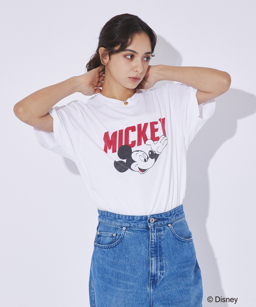 GOOD ROCK SPEED(グッドロックスピード)の「【GOOD ROCK SPEED / グッドロックスピード】Disney/ Mickey /TEEシリーズ / キャラクター Tシャツ(Tシャツ/カットソー・メンズ・ホワイト系その他/ライトグレー/ピンク/ブラック/ブルー系その他2/ホワイト系その他3/ホワイト系その他2/ブルー系その他・XL/L/M)」の2枚目の写真