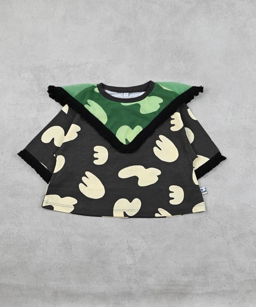 MARKEY'S（マーキーズ）の「チュールカラーチュニック【セットアップ可能】（セットアップ・キッズ・ベージュ/ブラック・150/90/100/110/120/130/140）」の9枚目の写真