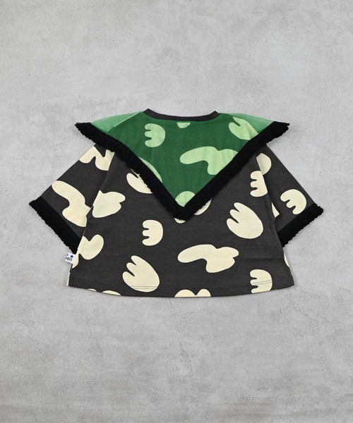 MARKEY'S（マーキーズ）の「チュールカラーチュニック【セットアップ可能】（セットアップ・キッズ・ベージュ/ブラック・150/90/100/110/120/130/140）」の10枚目の写真