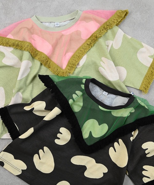 MARKEY'S（マーキーズ）の「チュールカラーチュニック【セットアップ可能】（セットアップ・キッズ・ベージュ/ブラック・150/90/100/110/120/130/140）」の8枚目の写真