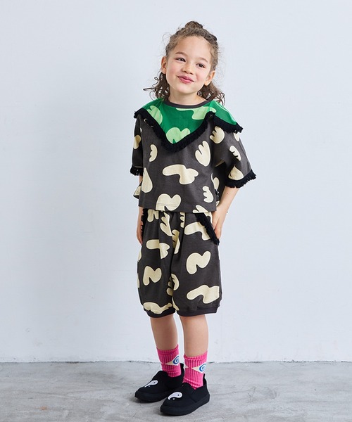 MARKEY'S（マーキーズ）の「チュールカラーチュニック【セットアップ可能】（セットアップ・キッズ・ベージュ/ブラック・150/90/100/110/120/130/140）」の19枚目の写真