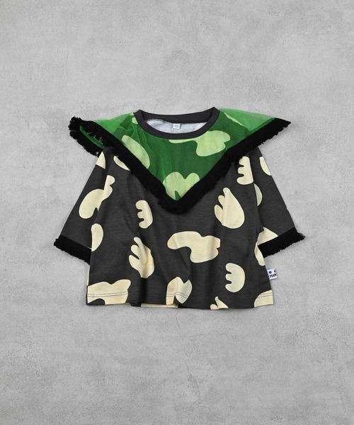 MARKEY'S（マーキーズ）の「チュールカラーチュニック【セットアップ可能】（セットアップ・キッズ・ベージュ/ブラック・150/90/100/110/120/130/140）」の17枚目の写真