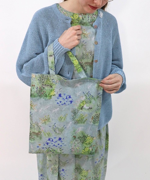 haupia（ハウピア）の「銀河とアップルパイ【バッグ】（トートバッグ・レディース・ブルー/ベージュ・FREE）」の9枚目の写真