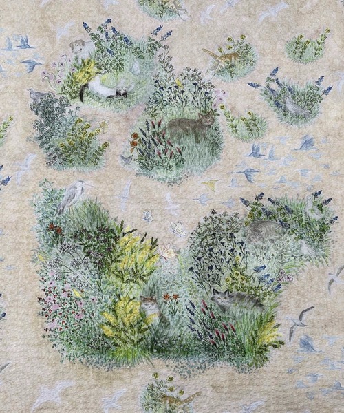 haupia（ハウピア）の「銀河とアップルパイ【バッグ】（トートバッグ・レディース・ブルー/ベージュ・FREE）」の10枚目の写真