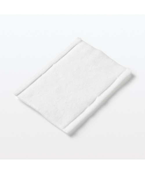 無印良品(ムジルシリョウヒン)の「はがして使えるコットン 86枚入 約85×60mm(コットンパフ・レディース・その他・FREE)」の2枚目の写真