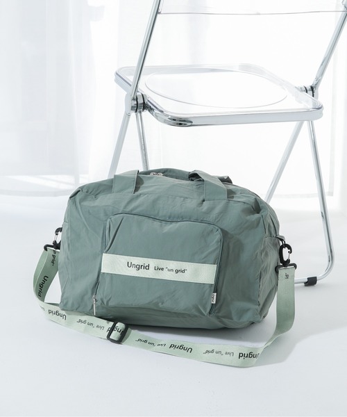 Ungrid(アングリッド)の「【Ungrid/アングリッド】 ソフトナイロン ボストンバッグ(ボストンバッグ・レディース・ブラック/カーキ/オレンジ/アイボリー/ミント/ブラック×ホワイト/グレイッシュベージュ・FREE)」の1枚目の写真