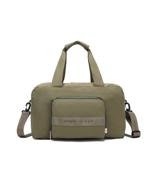 Ungrid(アングリッド)の「【Ungrid/アングリッド】 ソフトナイロン ボストンバッグ(ボストンバッグ・レディース・ブラック/カーキ/オレンジ/アイボリー/ミント/ブラック×ホワイト/グレイッシュベージュ・FREE)」の8枚目の写真