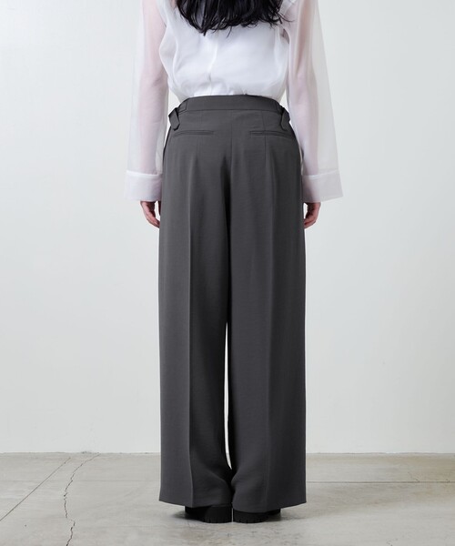 マルゥ　ユナイテッドアローズ　タック　ショートパンツ　ブラック セール】＜MARW UNITED ARROWS＞2タック ワイド パンツ
