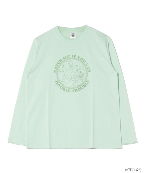 Tom＆Jerry（トムアンドジェリー）の「【公式】トムとジェリー　天竺長袖Ｔシャツ（Tシャツ/カットソー・レディース・ホワイト/グレー/イエロー/ミント・M/L）」の3枚目の写真