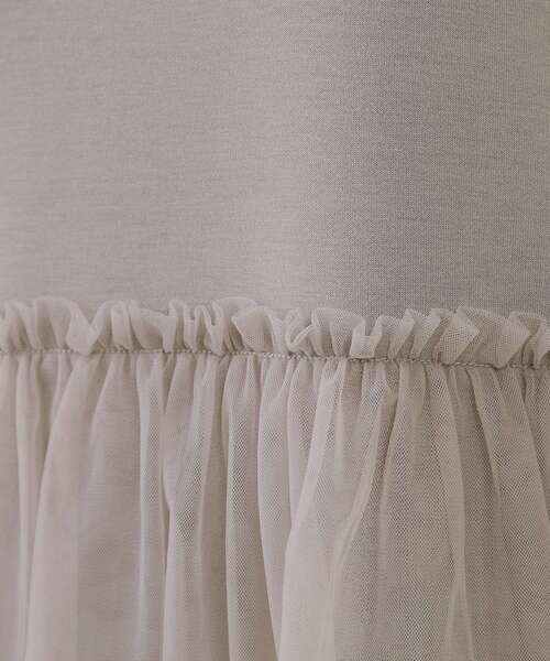OPAQUE.CLIP（オペークドットクリップ）の「◆チュールドッキングペプラムトップス【洗濯機洗い可】（Tシャツ/カットソー・レディース・ナチュラル/ブラック/ライトブルー・00）」の11枚目の写真