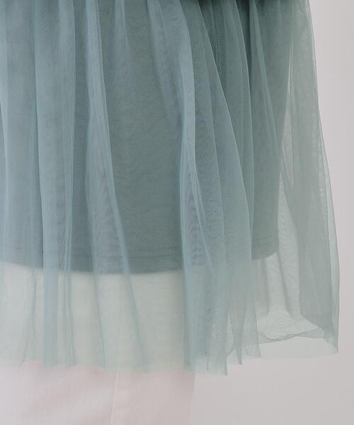 OPAQUE.CLIP（オペークドットクリップ）の「◆チュールドッキングペプラムトップス【洗濯機洗い可】（Tシャツ/カットソー・レディース・ナチュラル/ブラック/ライトブルー・00）」の21枚目の写真