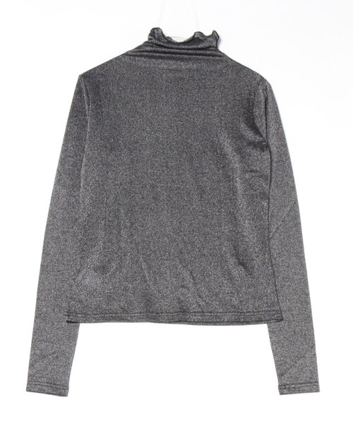 STYLEBLOCK（スタイルブロック）の「ラメタートルトップス（Tシャツ/カットソー・レディース・ホワイト/シルバー/ゴールド/ライトベージュ・M）」の9枚目の写真
