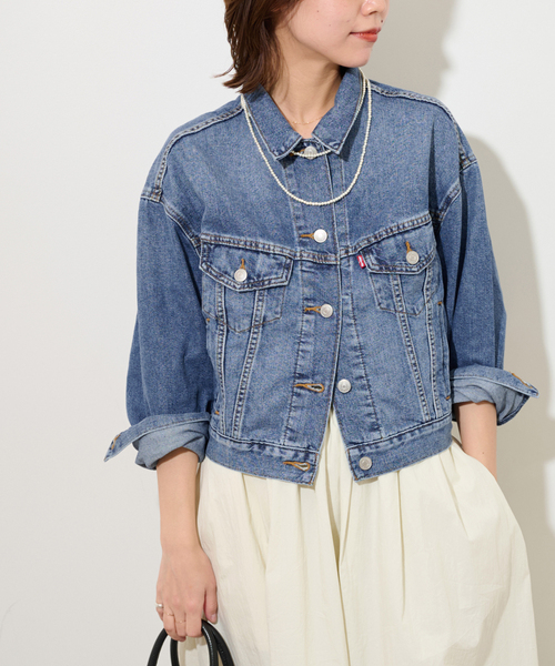 Levi's（リーバイス）の「【LEVI’S/リーバイス】SHRUNKEN 90S TRUCKER：デニムジャケット A9155-0009（デニムジャケット・レディース・ブルー・SMALL/MEDIUM）」の16枚目の写真