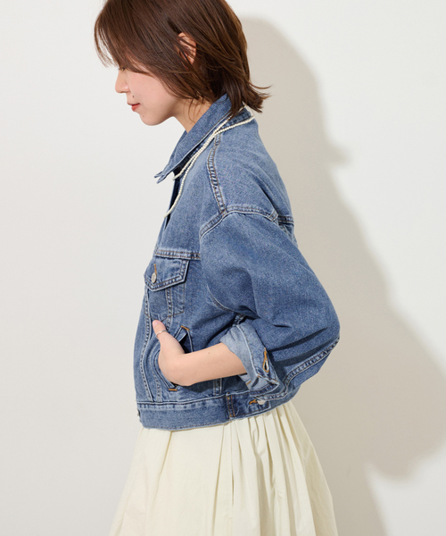 Levi's（リーバイス）の「【LEVI’S/リーバイス】SHRUNKEN 90S TRUCKER：デニムジャケット A9155-0009（デニムジャケット・レディース・ブルー・SMALL/MEDIUM）」の18枚目の写真